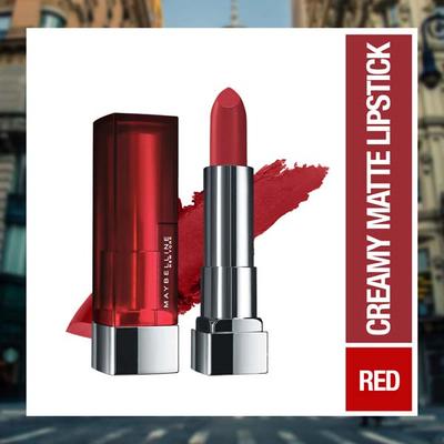 Maybelline New York Color Sensational Creamy Matte Lipstick, 602 Bitten Burgundy 1's - Lipsticks