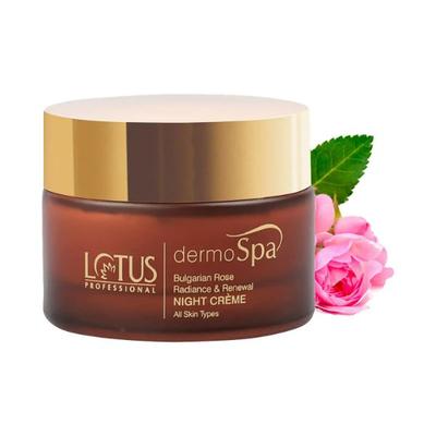 Lotus Professional DermoSpa Bulgarian Rose Radiance & Renewal Night Cream 50 gm - Night Cream