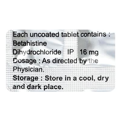 VERTIGRA 16mg Tablet 10's - Vertigo-Ant