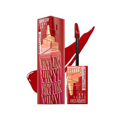Maybelline New York Superstay Vinyl Ink - Longwear Shine Lip Color, Salsa 4.2 gm - Liquid Lipsticks
