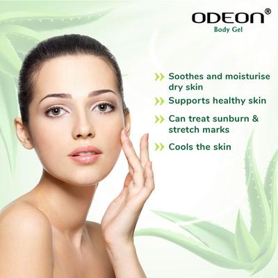 ODEON Aloe Vera Body Gel 300ML, Paraben & Allergen Free - Face Gels