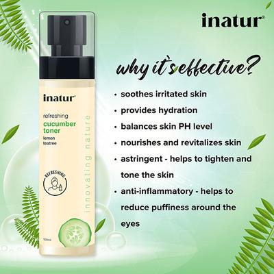 Inatur Facial Mist Toner - Cucumber 100 ml - Toners