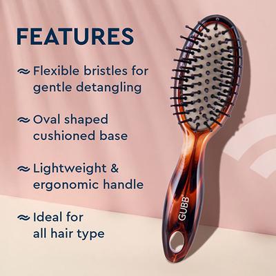 GUBB Oval Cushion Hair Brush - Small 120 gm - Hair Brushes