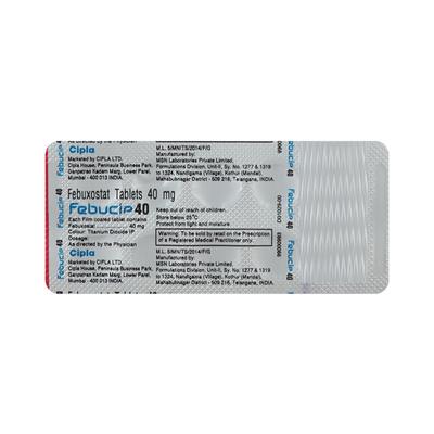Febucip 40mg Tablet 10'S - Gout