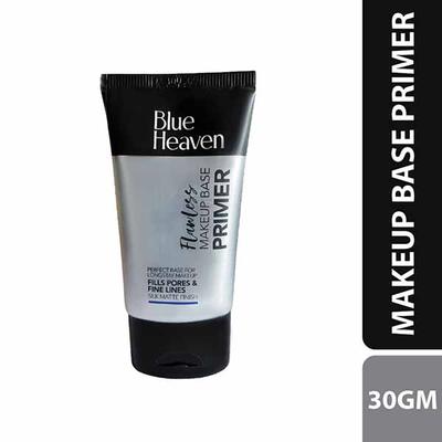Blue Heaven Flawless Make-Up Base Primer Fills Pores & Fine Lines Silk Matte Finish 30gm - Primer