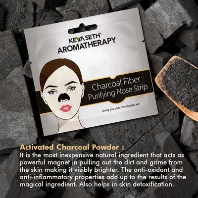 Keya Seth Aromatherapy Charcoal Fiber Purifying Nose Strip 5 pack - Face Packs