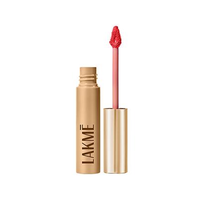 Lakme Double Duty Lip & Cheek Mousse Matte Lipstick & Soft Blush, Crimson Silk, 9gm - Liquid Lipsticks
