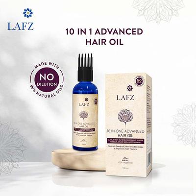 Lafz 10 - In - 1 Advanced Hair Oil 100 ml - Hair Oils