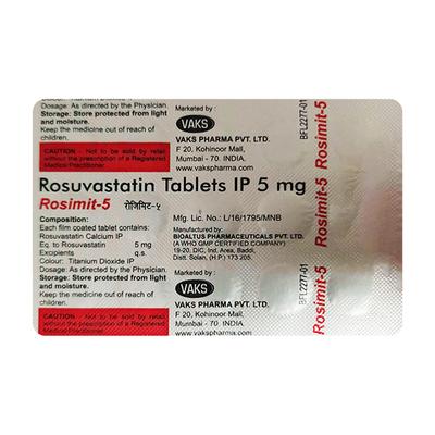 ROSIMIT 5 Tablet 15's - High Cholesterol-Dys