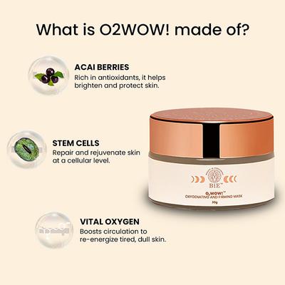 Bie - Beauty By Bie O2Wow!- Oxygenating & Firming Mask 20 gm - Masks & Peels