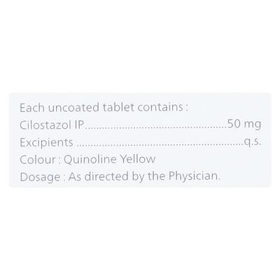 CILOBACT 50mg Tablet 10's - Intermittent Claudication-Per