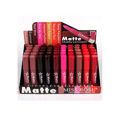 MISS ROSE CHUBBY LIP CRAYON 7301 - 033B Naughty Red 05 3 gm - Lip Crayons
