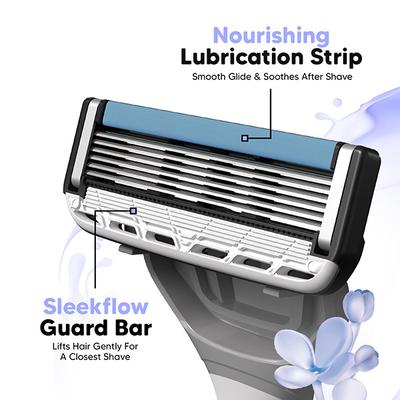 LetsShave Evior 6 Portable Razor (Pack of 1) + Transparent Shave Gel 15ml 1s 1's - Shaving & Hair Removal