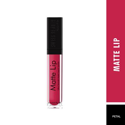 Swiss Beauty Ultra Smooth Matte Liquid Lipstick - (Petal) 6 ml - Liquid Lipsticks