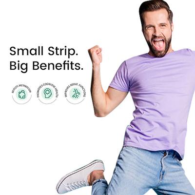 Wellbeing Nutrition Melts Vegan Vitamin B12 Folate, Brahmi, For Brain, Heart and Nervous System Support (30 Strips) - Multi-Vitamins