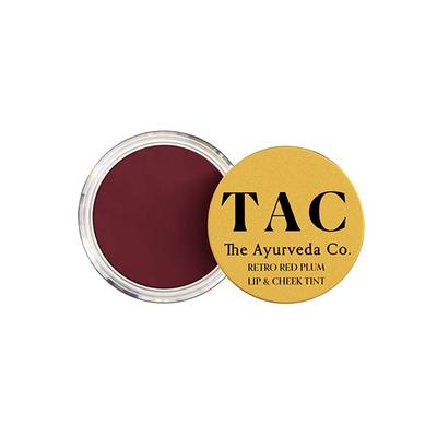 TAC - The Ayurveda Co. Retro Red Plum Lip & Cheek Tint with Shea Butter 10 gm - Lip Stains & Tints