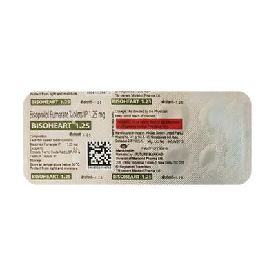 BISOHEART 1.25 Tablet 10's - Hypertension-Bet