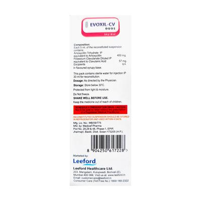EVOXIL CV DUOS Oral Suspension 30ml - Bacterial Infections-Pen