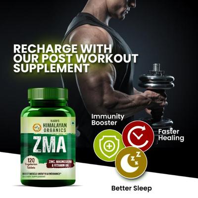 Vlado's Himalayan Organics ZMA Veg Tablets 120's - Bcaa Supplements