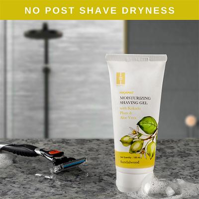 Hajamat Moisturizing Shaving Gel with Kakadu Plum & Aloe Vera, Sandalwood 100 ml - Shaving Gels