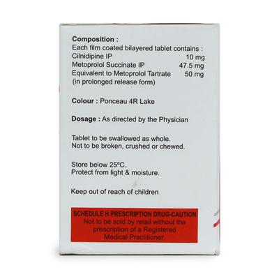Cinod Beta 10/50mg Tablet 15'S - Hypertension-Bet