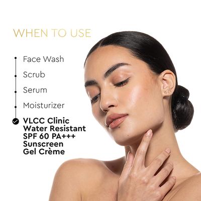 VLCC Clinic Water Resistant SPF 60 PA+++ Sunscreen Gel Creme 100 gm - Face Sunscreen