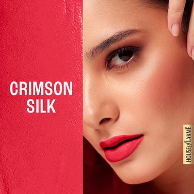 Lakme Double Duty Lip & Cheek Mousse Matte Lipstick & Soft Blush, Crimson Silk, 9gm - Liquid Lipsticks