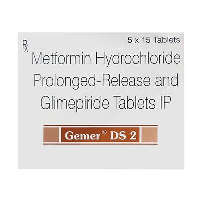 GEMER DS 2 Tablet 15's - Diabetes-Ant