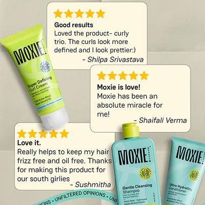 Moxie Beauty Just-The-Essentials Curly Trio - 200ml+175ml+120ml 1's - Shampoos