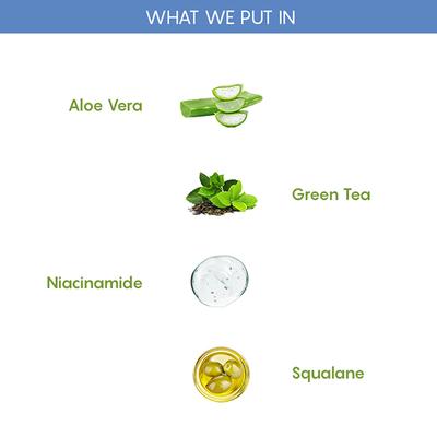 The Moms Co. Oily Skin CTM Regime Green Tea Face Wash, Toner, Face Cream 1's - Face Moisturizers