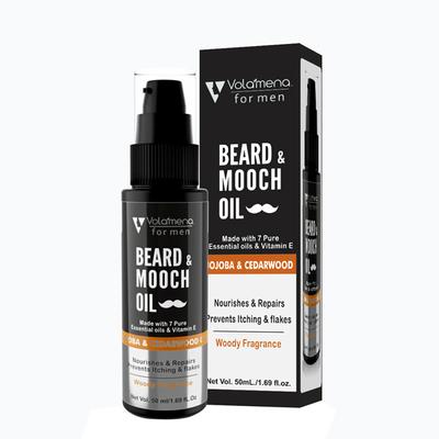 Volamena Beard & Mooch Oil - Jojoba & Cedarwood Oil 50 ml - Beard Oil