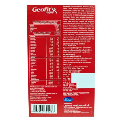 GEOFIT MEN Tablet 10's - Supplements-Vam