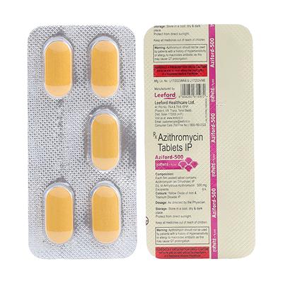 AZIFORD 500 Tablet 5's - Bacterial Infections-Mac