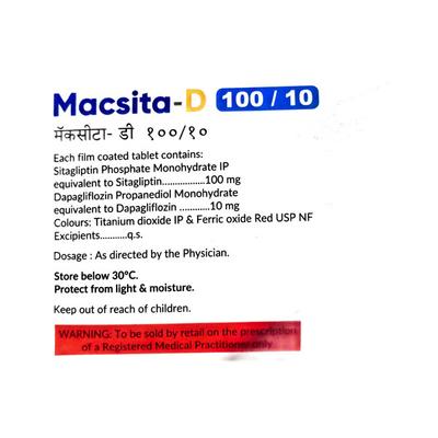 MACSITA D 100/10 Tablet 10's - Diabetes-Ant