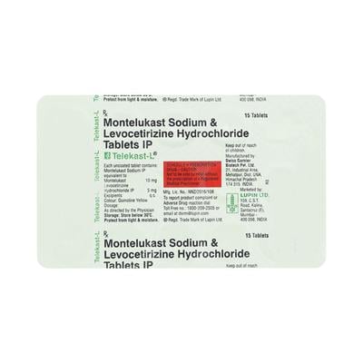 TELEKAST L Tablet 15's - Allergies-Ant