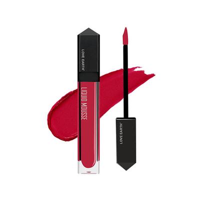 Love Earth Liquid Mousse Lipstick - Spicy Sangria Matte Finish Lightweight, Non-Sticky, Non-Drying 6 ml - Liquid Lipsticks