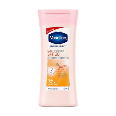 Vaseline Healthy Bright Sun + Pollution Protection SPF 30 Vaseline Jelly PA+++ Multi- Vitamin UV Body Lotion 100ml - Lotions & Creams