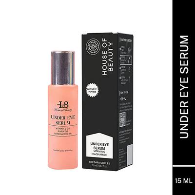 House of Beauty Under Eye Serum For Dark Circles & Hydrating Undereyes with Niacin & Vit-C 15ml - Under Eye Creams & Serums