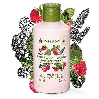Yves Rocher Energizing Body Lotion Raspberry Pepermint 200 ml - Lotions & Creams