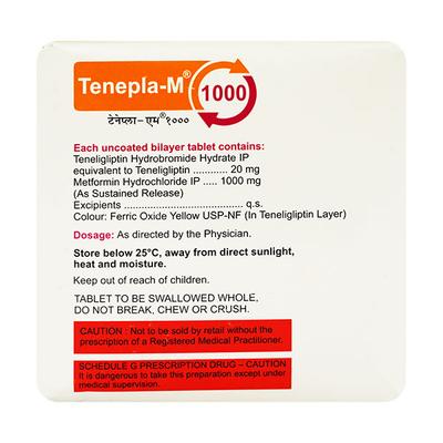 Tenepla M 1000/20mg Tablet 10'S - Diabetes-Ant