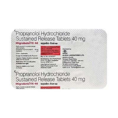 MIGRABETA TR 40mg Tablet 15's - Hypertension-Bet