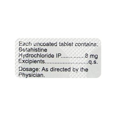 Vesbal 8mg Tablet 10'S - Vertigo-Ant