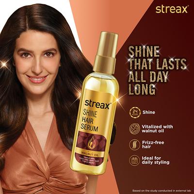 Streax Hair Serum vitalised with Walnut Oil 45 ml - Hair Serums