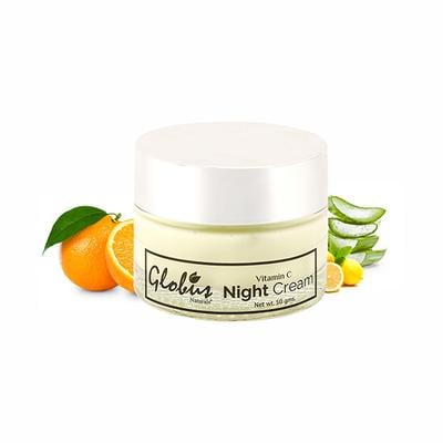 Globus Naturals Vitamin C Brightening & Whitening Night Cream 50 gm - Night Cream
