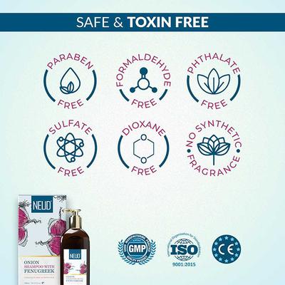 NEUD Premium Onion Hair Shampoo with Fenugreek for Men & Women 300 ml - Shampoos