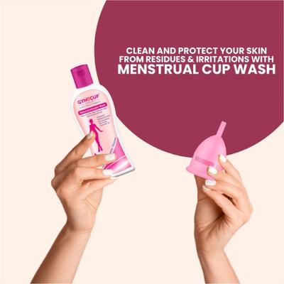 Gynocup Natural Menstrual Cup Wash Liquid (Pack of 2 x 100 ml) - Intimate Care