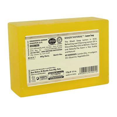 KHADI NATURAL LEMON SOAP 125 gm - Soaps