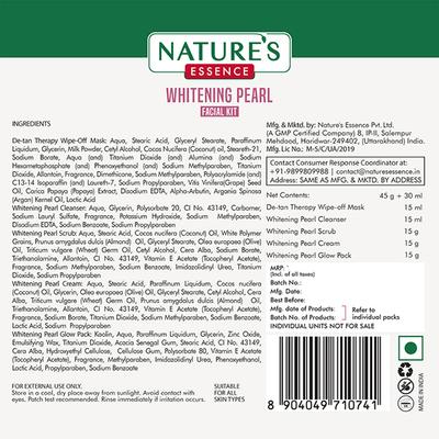 Nature's Essence Whitening Pearl Facial Kit 60 gm - Facial Kits