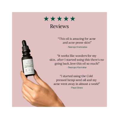 Juicy Chemistry Hemp Seed Cold Pressed Carrier Oil 30ml - Carrier Oils