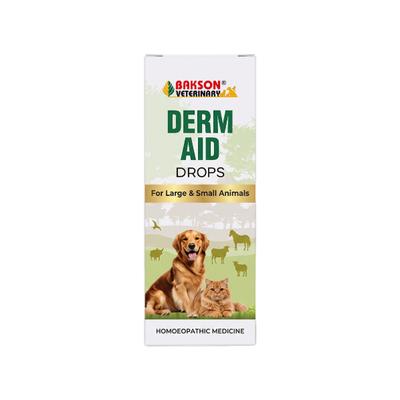 Dr. Bakshi's Bakson's Homoeopathy Derm Aid Drops (Veterinary) 30 ml - Pet Healthcare